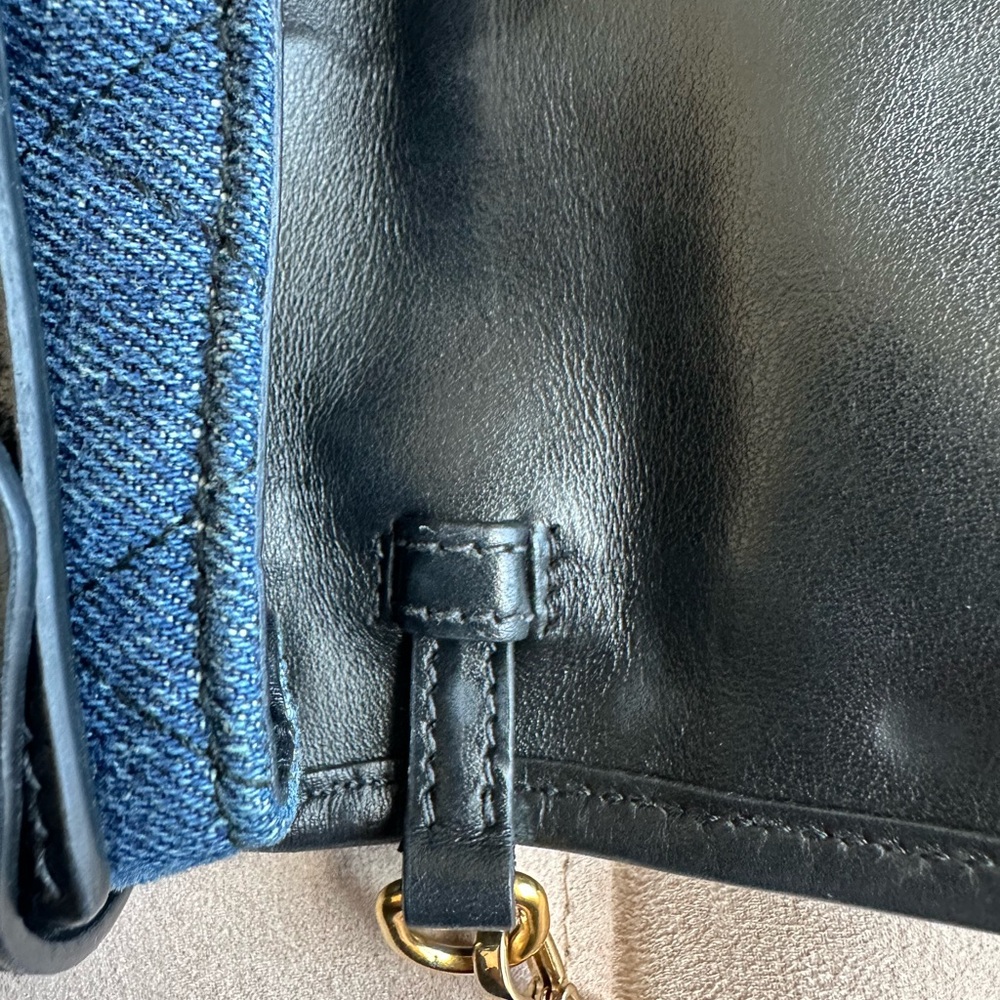 PRADA  Denim Corsaire Waist / Crossbody Bag 2017 Collection RARE Authentic- Dust - Picture 15 of 16